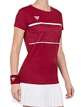 Футболка женская Tecnifibre Team Tech Tee W, Кардинал (S)