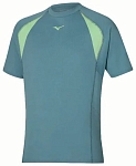 (EU) Футболка мужская Mizuno Athletics Oversize Tee, Зелёная (L)