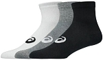 (EU) Носки унисекс Asics 3 Pack Quarter Sock Varied 3033C299, Чёрные;Серые;Белые (M)