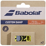 Виброгаситель Babolat Custom Damp, 2 шт, Чёрный/Жёлтый
