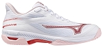 Кроссовки женские Mizuno Wave Exceed Court, Белые/Розовые/Вишневые, с технологией Wave и Enerzy NXT (р. EUR 38.5)