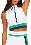 Топ женский Beach Riot Eta Top W, Белый/Зеленый (M)