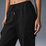 (CN) Брюки женски Alo Yoga Edition Sueded Jogger Casual Black, Чёрные (M)