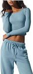 (CN) Футболка женская Alo Yoga 191677142404, Голубая (M)