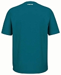 (EU) Футболка мужская Head Slice Ii, Бирюзово-голубая (2XL)