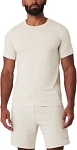 (CN) Футболка с коротким рукавом Alo Yoga Conquer Reform Crewneck Short Sleeve, Бежевая (L)