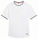 (EU) Футболка мужская Wilson Court Performance Crew, Белая (2XL)