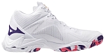 Кроссовки женские Mizuno Wave Lightning Z8, Белые/Фиолетовые/Розовые, с технологиями Wave и Enerzy (р. EUR 41)