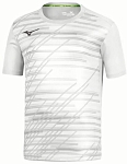 (EU) Футболка мужская Mizuno Chiba, Белая (L)