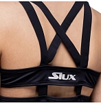 (EU) Майка женская Siux Sleeveless T-Shirt с v-образным вырезом, технология Cold Black, Чёрная (XS)
