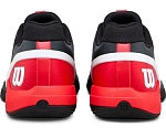 (EU) Кроссовки мужские Wilson Rush Pro 5 Padel Black/Red Wrs338750, Чёрные (р. 46 2/3)