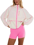 Куртка женская Beach Riot Mel Jacket W, Белая/Розовая (S)