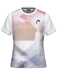 Футболка для девочек Head Tie-Break II T-Shirt G, Белые (128 см)