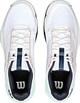 (EU) Кроссовки мужские Wilson Rush Pro 5 Clay White/Turquoise Wrs338540, Белые (р. 40 2/3)