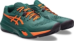 (EU) Кроссовки мужские Asics Gel-Resolution X Padel Green/Orange 1041A492, Зелёные (р. 43.5)