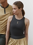 Майка женская 7/6 Leya Sleeveless T-shirt - Kambaba, Чёрная (2XS)