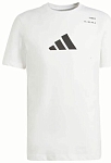 (EU) Футболка мужская Adidas с графическим принтом KME04, Белая (S)