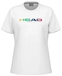 (EU) Футболка женская Head Rainbow, Белая (M)