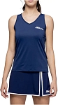 (EU) Майка женская Siux Sleeveless T-Shirt с v-образным вырезом, технология Cold Black, Синяя (XS)
