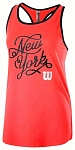 (EU) Майка мужская Wilson Nyc Calligraphy Tech Fiery, Оранжевая (XL)