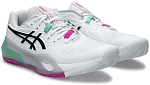 Кроссовки унисекс Asics Gel-Resolution X Clay, Белые/Чёрные, для грунтового корта (р. 28,5)