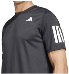 (EU) Футболка мужская Adidas Club 3 Stripes, Чёрная (2XL)