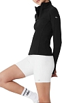 (CN) Лонгслив женский Alo Yoga Alosoft 1/2 Zip Rapid Pullover, Чёрный (S)