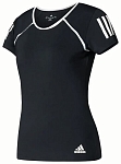 (EU) Футболка женская Adidas Club Primavera с коротким рукавом, Чёрная (2XS)