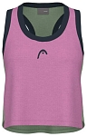 (EU) Топ женский Head Play Crop Top, Фиолетовый (XL)