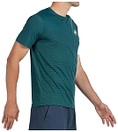 (EU) Футболка мужская Bullpadel Llico с коротким рукавом, Изумрудная (L)