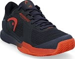 (EU) Кроссовки мужские Head Sprint Pro 4.0 Clay Wide Navy/Red 273935, Чёрные (р. 44)