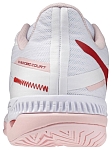 Кроссовки женские Mizuno Wave Exceed Court, Белые/Розовые/Вишневые, с технологией Wave и Enerzy NXT (р. EUR 38.5)