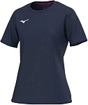 (EU) Футболка женская Mizuno Team, Голубая (M)